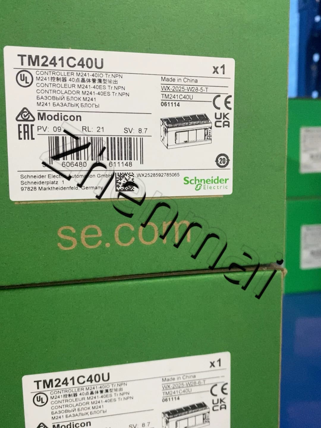 100% fabrycznie nowe, oryginalne i oryginalne Schneider TM241C40U Przetwornice częstotliwości, wyłączniki automatyczne, styczniki, urządzenia zabezpieczające