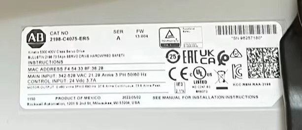 2198-C4075-ERS Serwonapęd Kinetix 5300, fabrycznie nowy i oryginalny Szybka dostawa