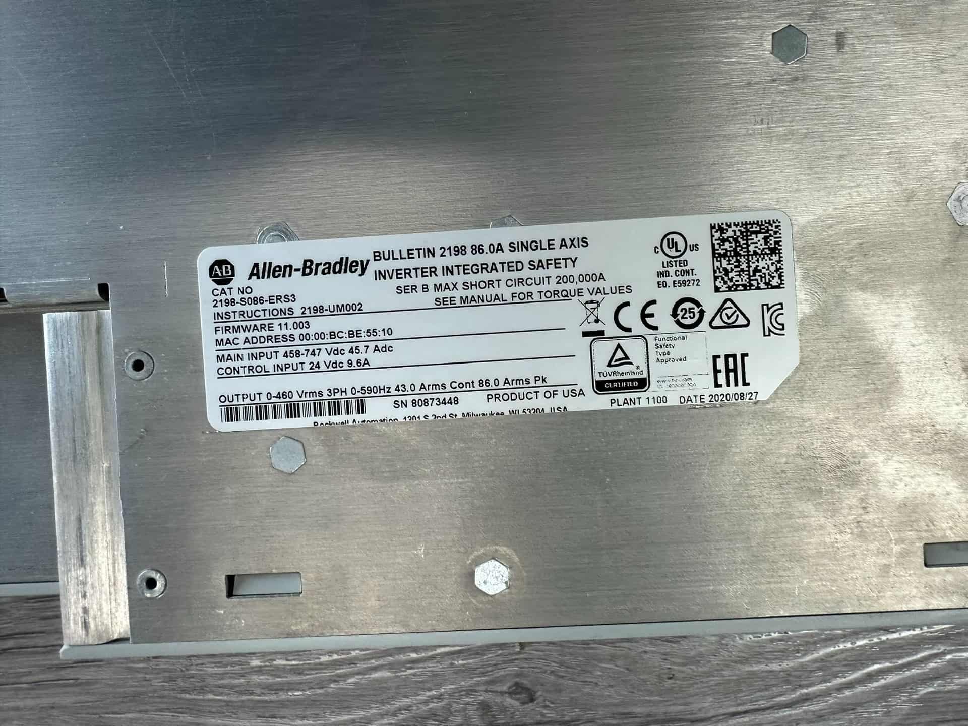 2198-S086-ERS3 Serwo Kinetix 5700, fabrycznie nowe i oryginalne