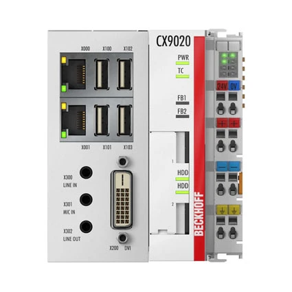 Beckhoff CX9020-0110 Wbudowany komputer PC, montowany na szynie DIN System sterowania Ethernet Arm Cortex-A8 1 GHz