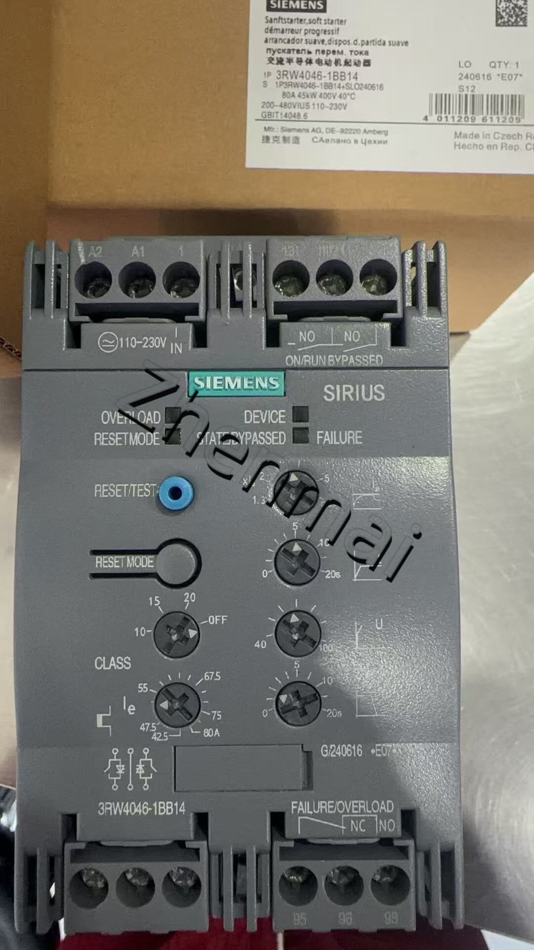 Zupełnie nowy, oryginalny, fabryczny softstarter Siemens 3RW4046-1BB14 SIRIUS SOFT STARTER