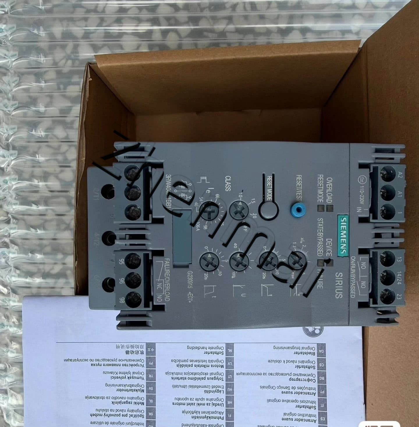 Zupełnie nowy, oryginalny, fabryczny softstarter Siemens 3RW4047-1BB14 SIRIUS SOFT STARTER