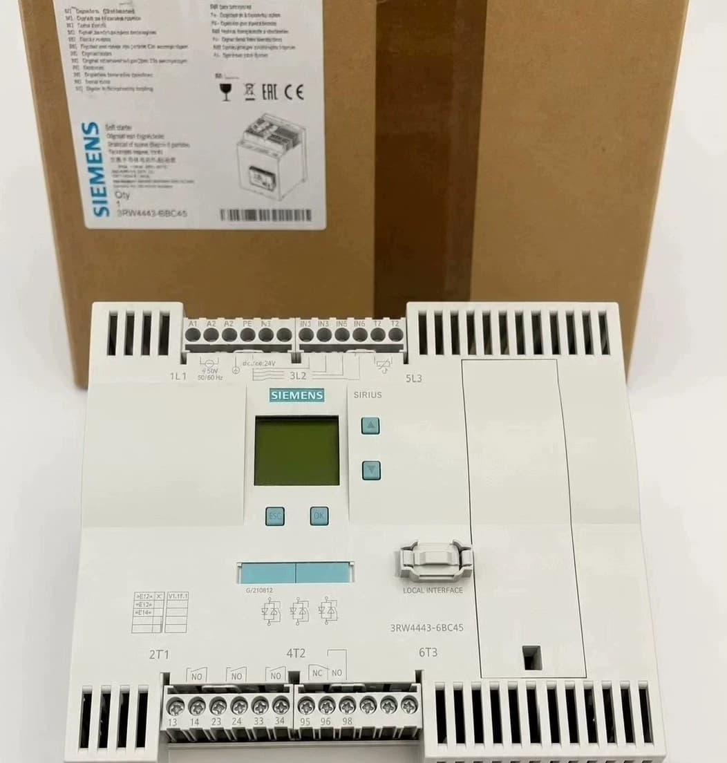 Zupełnie nowy, oryginalny, fabryczny softstarter Siemens 3RW4436-6BC44 SIRIUS SOFT STARTER