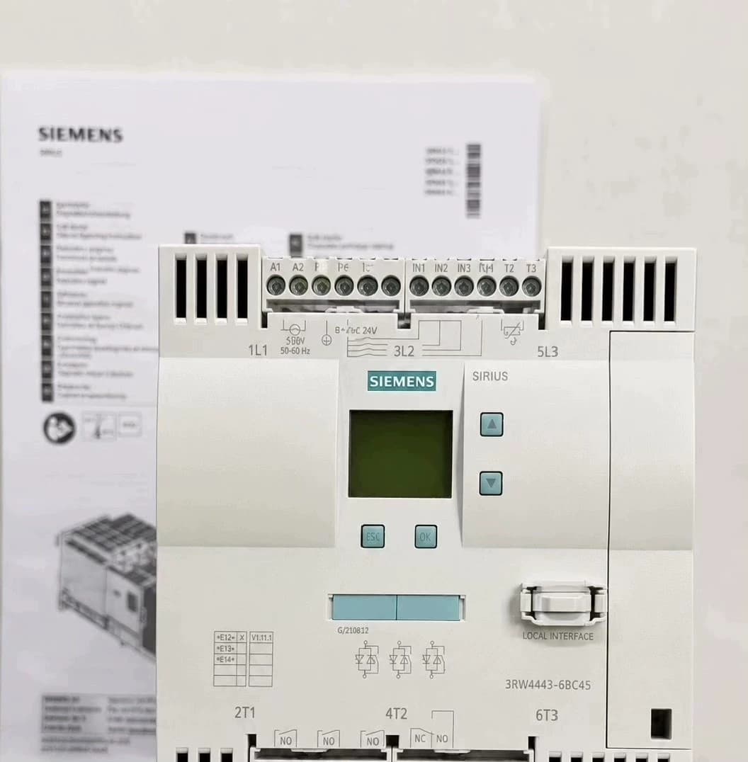 Zupełnie nowy, oryginalny, fabryczny softstarter Siemens 3RW4456-6BC45 SIRIUS SOFT STARTER