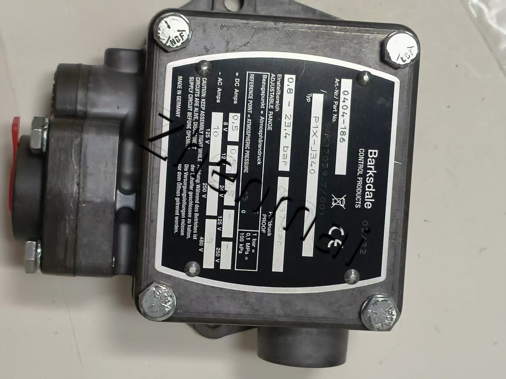 Zupełnie nowy oryginalny Barksdale 0404-186 P1X-J340 czujnik ciśnienia przełącznik poziomu przełącznik przepływu przełącznik ciśnienia szybka wysyłka
