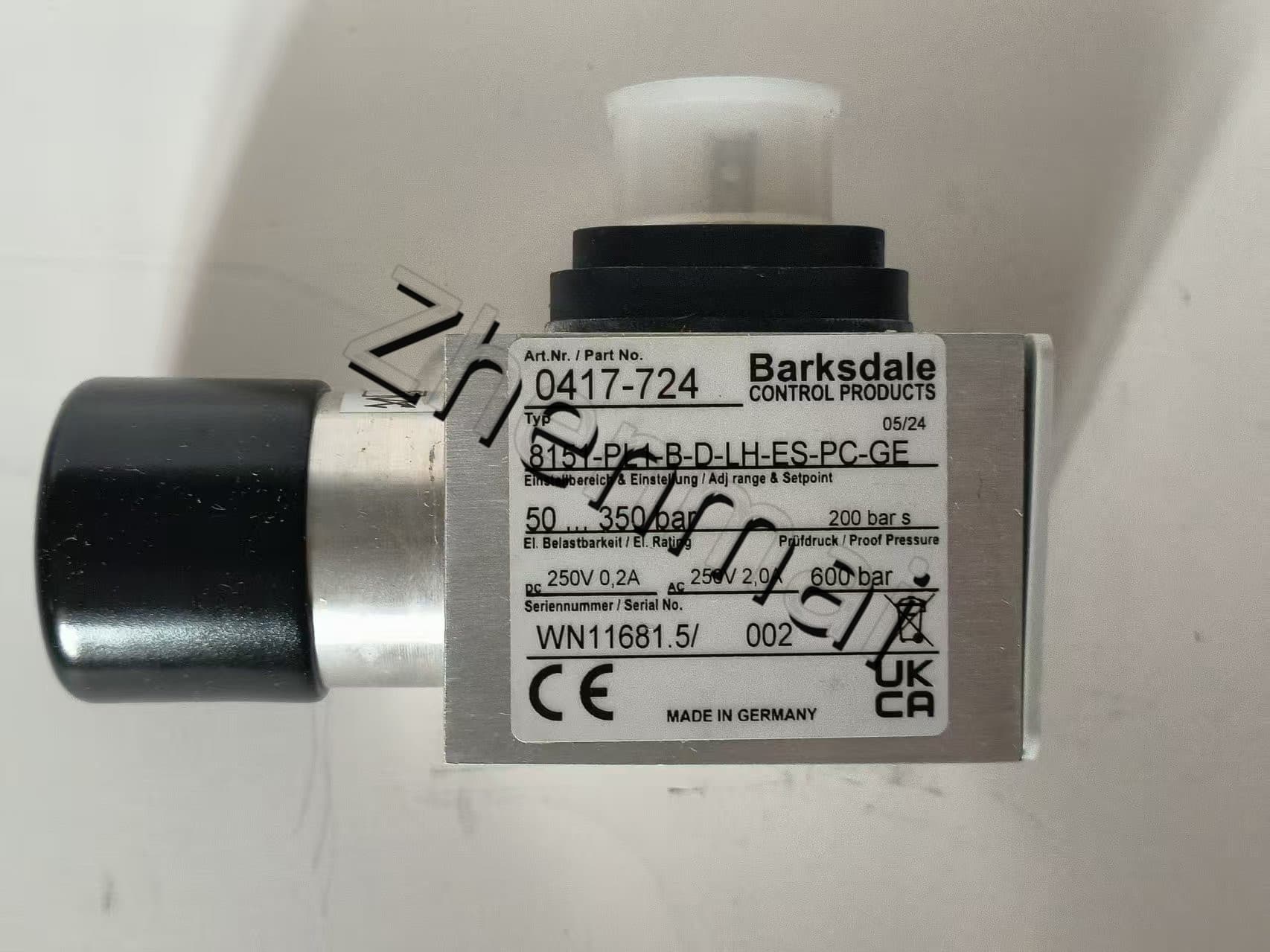 Zupełnie nowy oryginalny Barksdale 8151-PL1-B-D-LH-ES-PC-GE 0417-724 8151-PL1-B-D-LH-ES-PC-GE Czujnik ciśnienia Przełącznik poziomu Przełącznik przepływu Przełącznik ciśnienia Szybka wysyłka