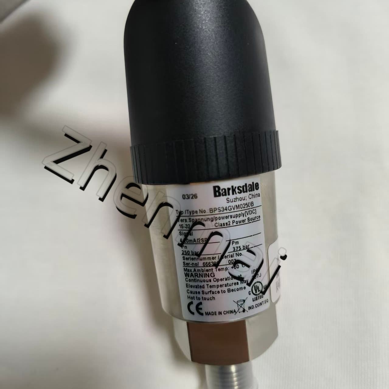 Zupełnie nowy, oryginalny Barksdale BPS34GVM0250B Czujnik ciśnienia Przełącznik poziomu Przełącznik przepływu Przełącznik ciśnienia Szybka wysyłka