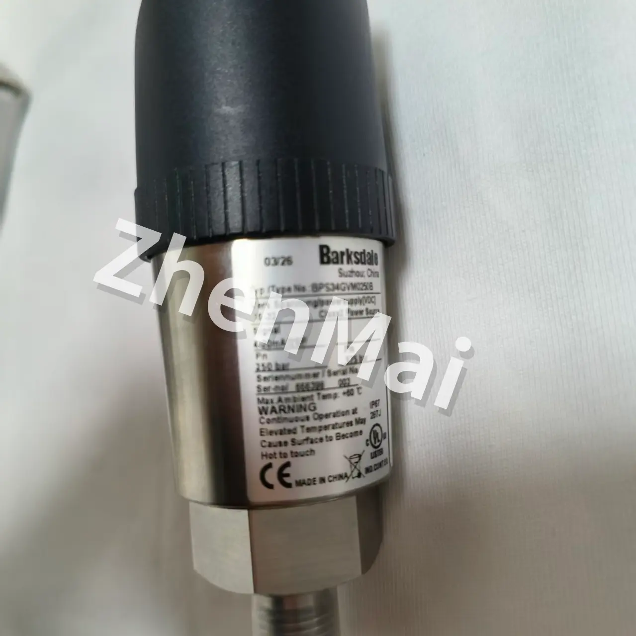 Zupełnie nowy, oryginalny Barksdale BPS34GVM0400B Czujnik ciśnienia Przełącznik poziomu Przełącznik przepływu Przełącznik ciśnienia Szybka wysyłka
