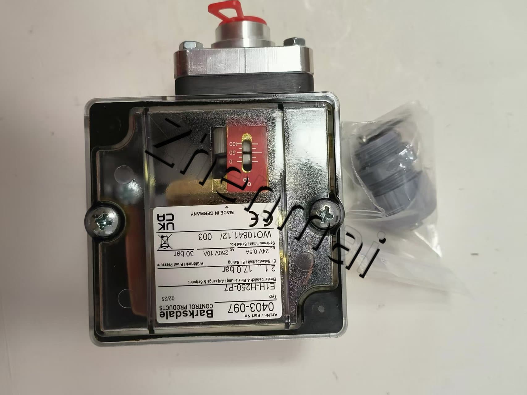 Zupełnie nowy oryginalny Barksdale E1H-H250-P7 0403-097 czujnik ciśnienia przełącznik poziomu przełącznik przepływu przełącznik ciśnienia szybka wysyłka