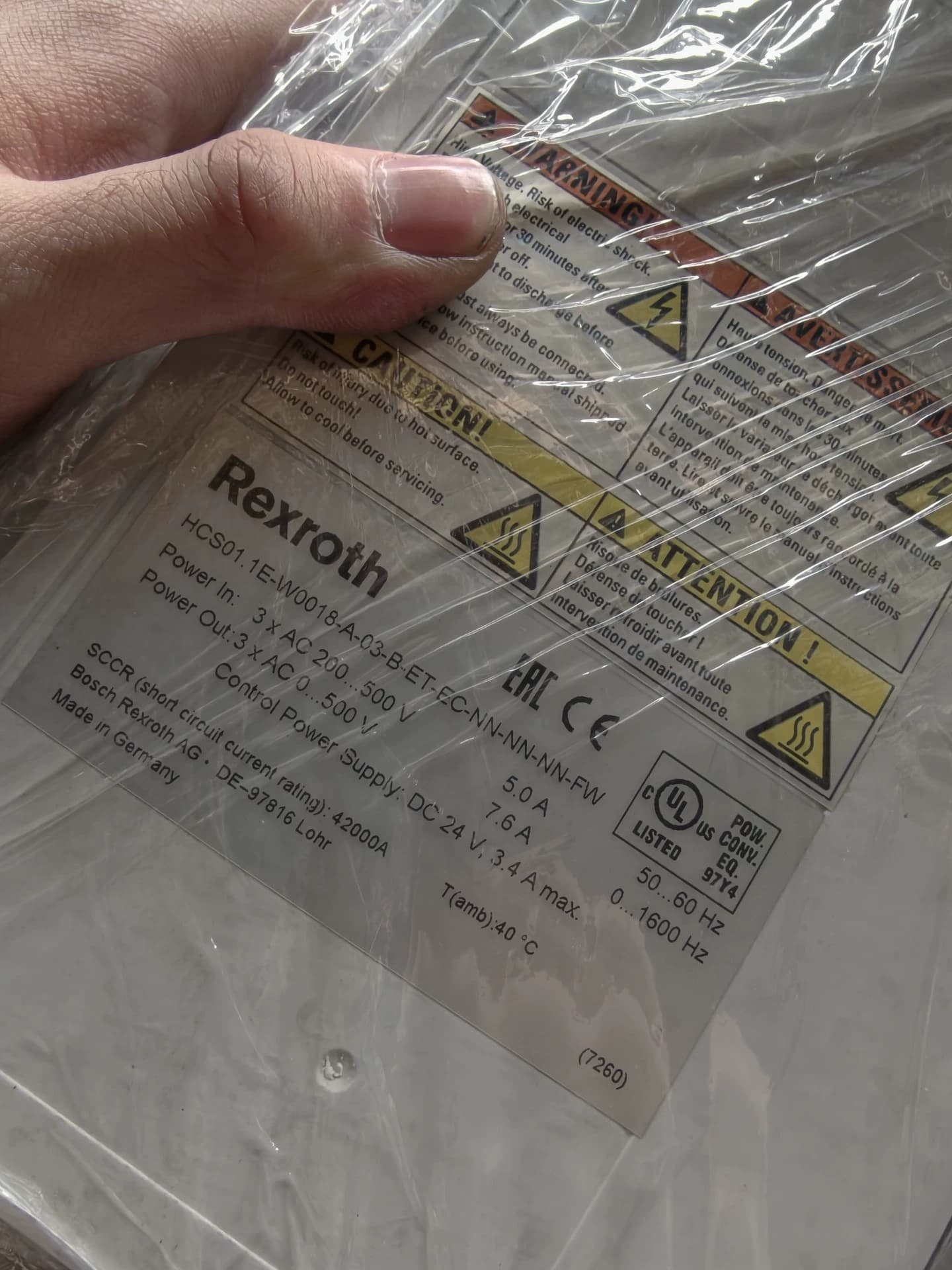 Zupełnie nowy oryginalny serwonapęd Bosch Rexroth HCS01.1E-W0018-A-03-B-ET-EC-NN-NN-NN-FW serwosilnik szybka wysyłka