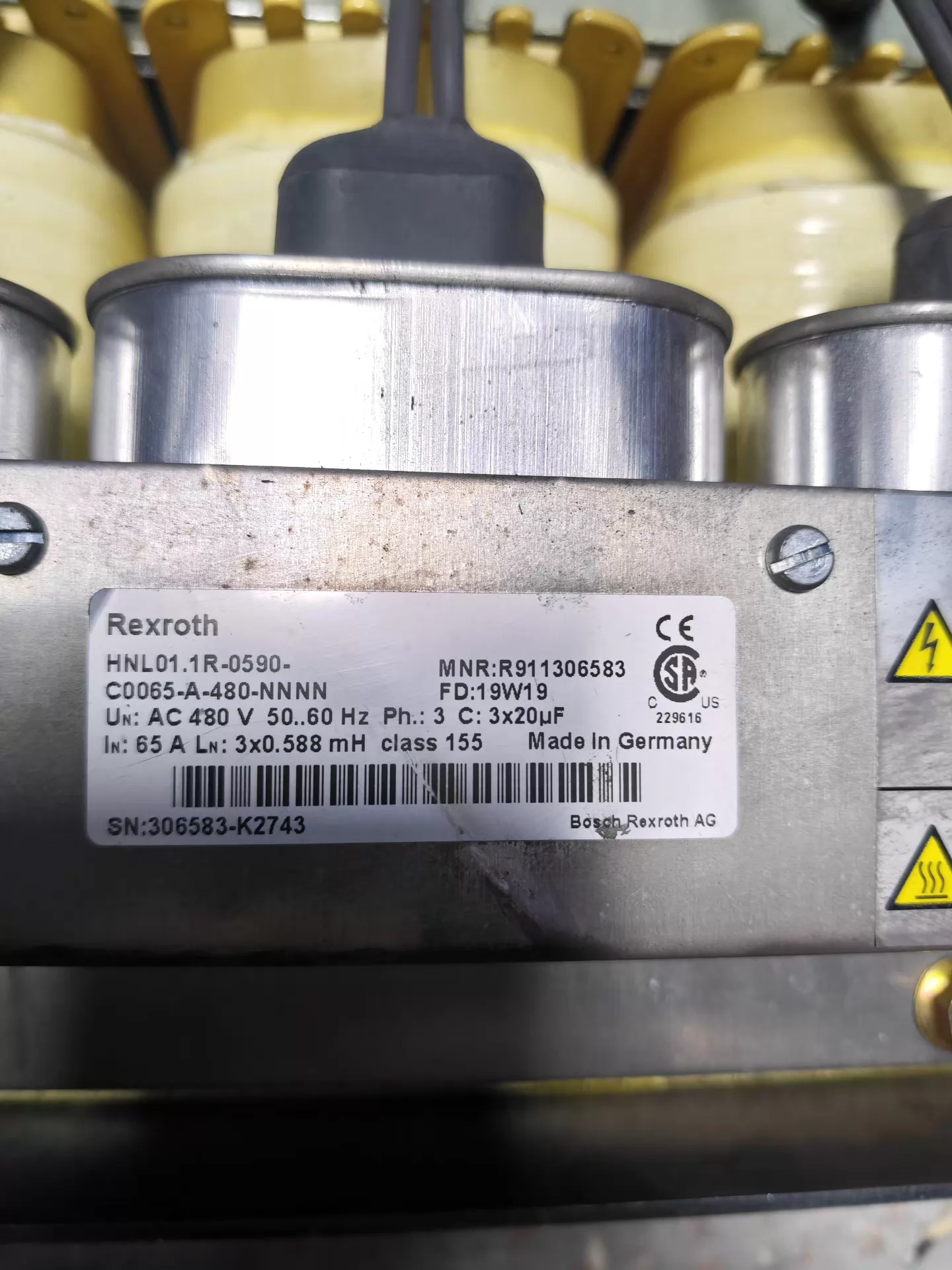 Zupełnie nowy oryginalny serwonapęd Bosch Rexroth HNL01.1R-0590-C0065-A-480-NNNN serwosilnik szybka wysyłka